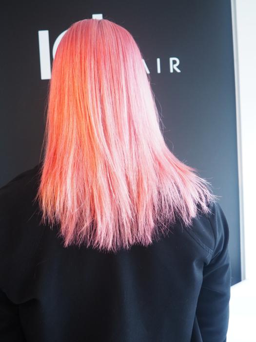 Pastel pink hair